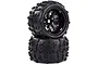 HSP 3.8" Off Road Tyres on Black Rims - Wheels 2Pcs 62012