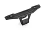 A black plastic RC rear bumper for an Atrek vehicle, shown from a high-angle perspective against a white background.