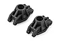 Two black plastic RC rear hub carriers for Atrek vehicles, shown from an elevated angle against a white background.