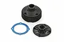 Atrek differential case set including a main gear housing, a circular cover plate, and a blue gasket seal.