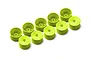 XRAY Rear 4WD Hard Aerodisk Rims 10Pcs - Yellow 329901-Y