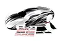 Traxxas XO-1 ProGraphix Unpainted Body Shell w/ Wing 6412