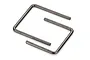 Two L-shaped metal suspension arm pins for an RC vehicle, shown against a white background.