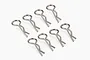 Atrek 1mm Body Pins 8Pcs - Silver 2057