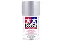 A 100ml can of Tamiya TS-17 Gloss Aluminium lacquer spray paint for plastic models, featuring the Tamiya logo and safety warnings on a white background.