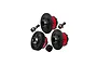 GPM Carbon Steel Front, Rear and Centre Differentials with 20T Pinion and Input Gears - Red TXM1251-R