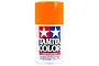 A 100ml can of Tamiya TS-31 Bright Orange lacquer spray paint for plastic models, featuring the Tamiya logo and white text on an orange background.