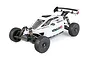 Rovan Voyager 5 V2 1/5 scale 4WD petrol RC buggy in white with black accents, shown from a high-angle front three-quarter view on a white background.
