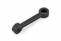 A black plastic steering linkage part for an RC car with 30.5 molded into the side, isolated on a white background.