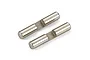 Two Atrek 5x23mm differential bevel gear shafts made of polished metal, shown side-by-side on a white background.