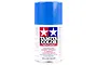 A 100ml can of Tamiya TS-54 Light Metallic Blue lacquer spray paint, featuring the Tamiya logo and safety warnings on a white background.