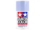 A 100ml can of Tamiya TS-58 Pearl Light Blue lacquer spray paint for plastic models, featuring the Tamiya logo and white, red, and blue branding.