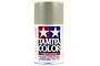 A 100ml spray can of Tamiya TS-75 Champagne Gold lacquer paint for plastic models, featuring the Tamiya logo on a white background.