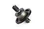 A Rovan gun metal aluminium complete centre differential for RC cars, featuring a large gear and drive cups on a white background.