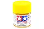 A 10ml jar of Tamiya XF-3 Flat Yellow acrylic paint with a bright yellow screw-top lid against a white background.