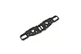 A pair of black Kyosho hard front lower suspension arms for an RC car, shown from a top-down perspective against a white background.
