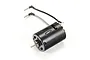 ARRMA Mega 380 size brushed motor with black canister and two pre-soldered wires with bullet connectors.