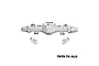 A silver GPM Racing aluminium rear axle housing for an RC car, shown with two separate mounting brackets and hardware on a white background.
