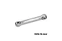 A silver GPM Racing aluminium steering link with ball ends, shown against a white background.