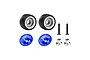 GPM Aluminium Wheelie Bar Wheels with Axles Set - Blue MQM040R-B