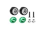 GPM Aluminium Wheelie Bar - Green XRTM040R/W-G