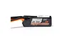 Spektrum 7.4V 160mAh 30C LiPo battery in a black soft case with orange and black wires extending from one end.