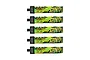 Five BetaFPV LAVA Series II 1S 280mAh LiPo batteries with green and black graphic labels arranged vertically on a white background.