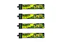 Four BetaFPV LAVA Series II 1S LiPo batteries, each with a 680mAh capacity, 95C rating, and black hard case, arranged vertically on a white background.