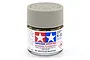 A 10ml glass jar of Tamiya X-32 Titanium Silver gloss acrylic paint with a grey plastic screw-top lid, set against a plain white background.