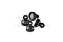 GPM Black Aluminium Shock Caps 4Pcs - Black SLADP/CAP-BK