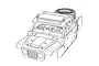 MJX RC 1/14 Hyper Go 14209 Painted Body Shell - Red/Black 1430C