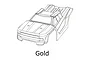 MJX RC 1/14 Truggy Painted Body Shell - Gold 1430D2