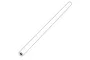 A line drawing of a long, thin cylindrical metal rod with a threaded hole at one end, representing an RC centre brace.
