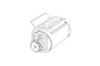 MJX RC Motor Assembly B284C