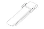 A black and white line drawing of a battery strap with a buckle mechanism.