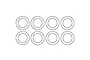 MJX RC 13x8x4mm Metal Shielded Ball Bearings 8Pcs M1810