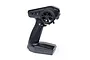 Spektrum SLT3 3-channel RC transmitter in black, featuring a steering wheel, trigger throttle, and status indicator light.
