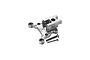 A silver GPM Racing aluminium centre differential mount with two included screws on a white background.