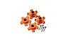 GPM Aluminium Clawed 17mm Wheel Hexes +6mm Off-Set 4Pcs - Orange MAI010+6MM/2-OR