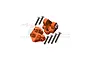 GPM Aluminium Rear Upper Suspension Link Mounts 2Pcs - Orange SB008-OR