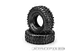 Two JConcepts 2.2 inch Tusk XL crawler tyres stacked on a white background, showing aggressive tread patterns and sidewall branding.