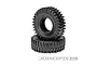 Two JConcepts 2.2 inch The Hold crawler tyres stacked on a white background.