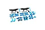 Yeah Racing Aluminium XM-01 Pro Aluminium Conversion Set - Blue TAXM-S01BU