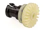 A close-up studio shot of an HSP RC car bevel gear and drive cup assembly on a white background.