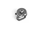 A grey anodized aluminium spur gear cover for Maverick RC vehicles, featuring a machined finish and mounting points.