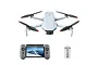Potensic ATOM 2 camera drone with a screen-equipped remote controller and a spare battery, set against a plain white background.