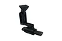 A black Pandora RC over muffler accessory with an adjustable mounting bracket, isolated on a white background.