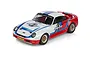 Team Associated RC10DS Dual Sport 1/10 scale RC car with white, red, and blue racing livery on a white background.