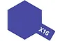A purple hexagonal icon representing Tamiya X-16 paint, featuring the text X16 in white.