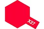 A graphic icon representing Tamiya X-27 Clear Red paint, featuring a red hexagon with the text X27 in white.